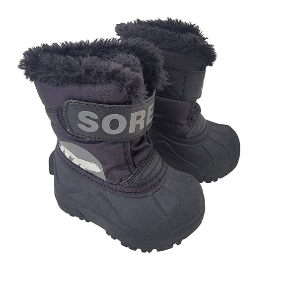 Sorel Snow Commander Winter Boots Unisex Sz 5 Waterproof Insulated Toddler Baby - Picture 1 of 12